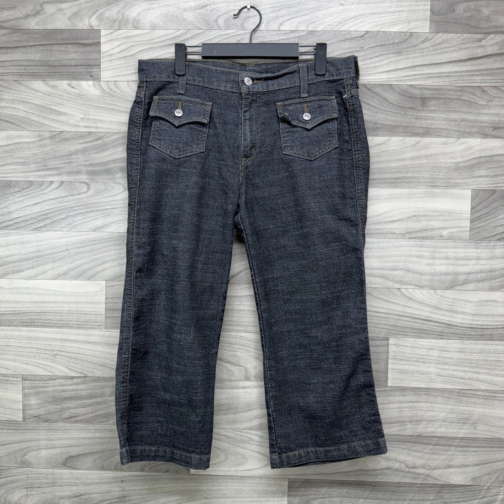 Levi's Patty Capri Jeans Women's Size 10 Gray Denim‎ Relaxed Fit Preppy Y2K VTG